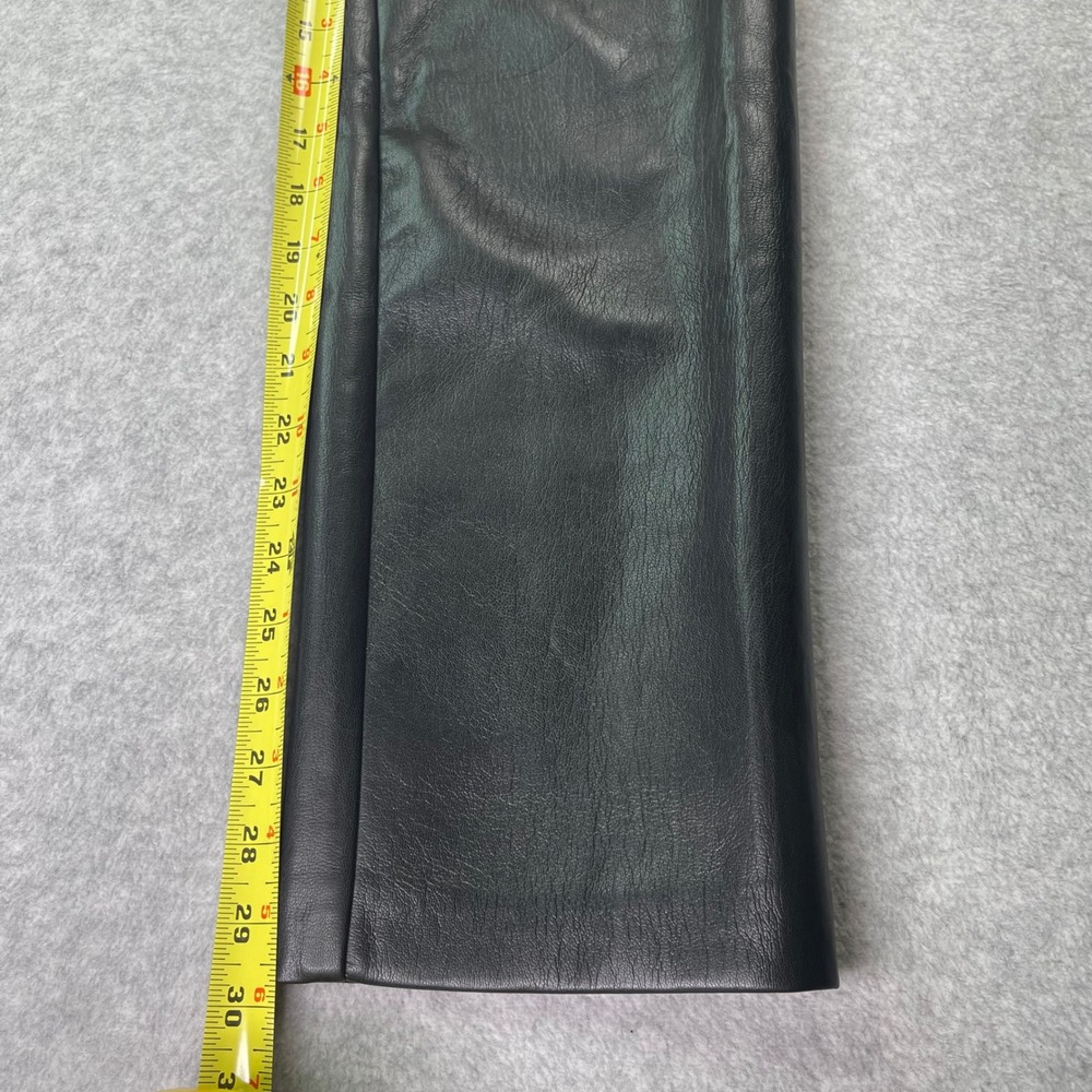 Wilfred Aritzia Black Faux Leather Pants, Women SZ 4, chic, sleek, edgy - Picture 7 of 16